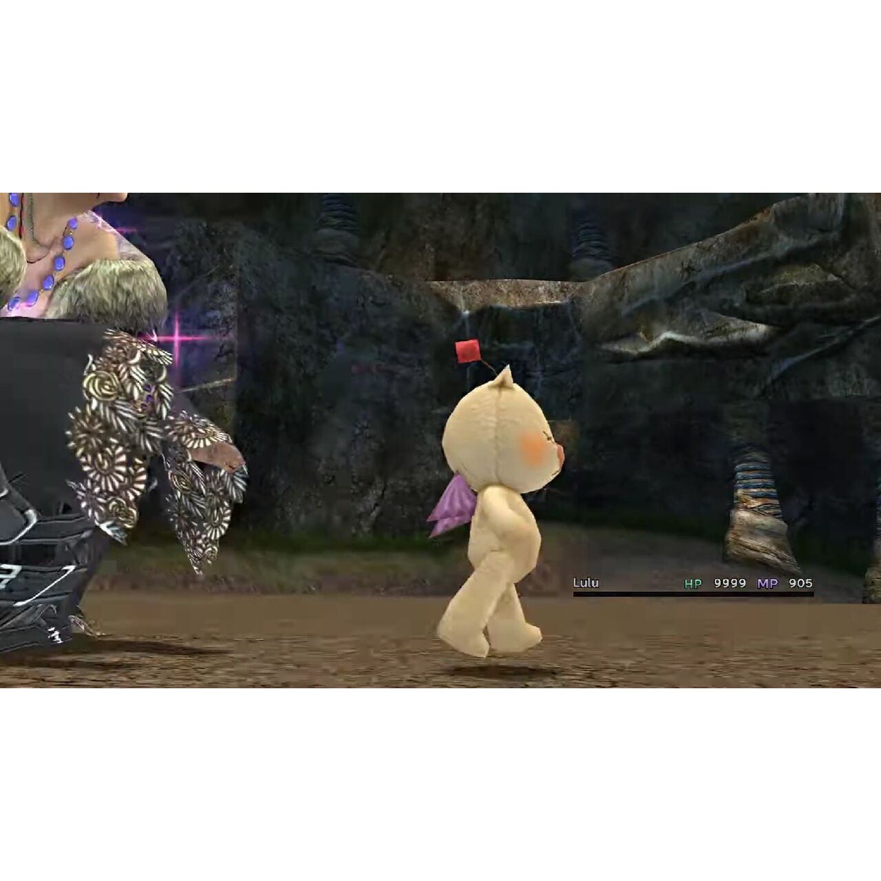 Final Fantasy Moogle Mascot Charm Key Chain Strap Square Enix FFX Lulu’s Weapon