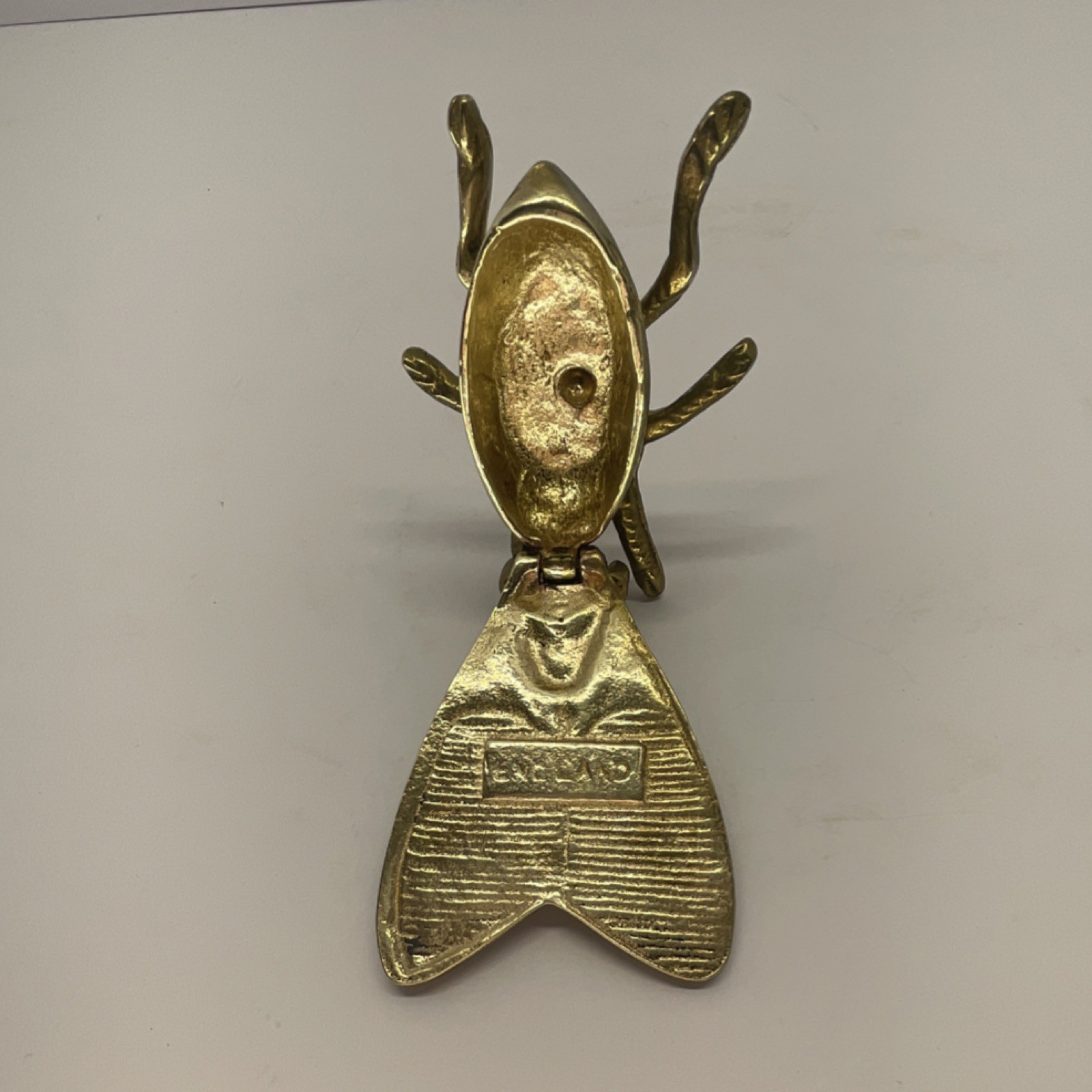 Brass Fly Shaped Hinged Lid Decorative Box Antique Brass Animal Theme