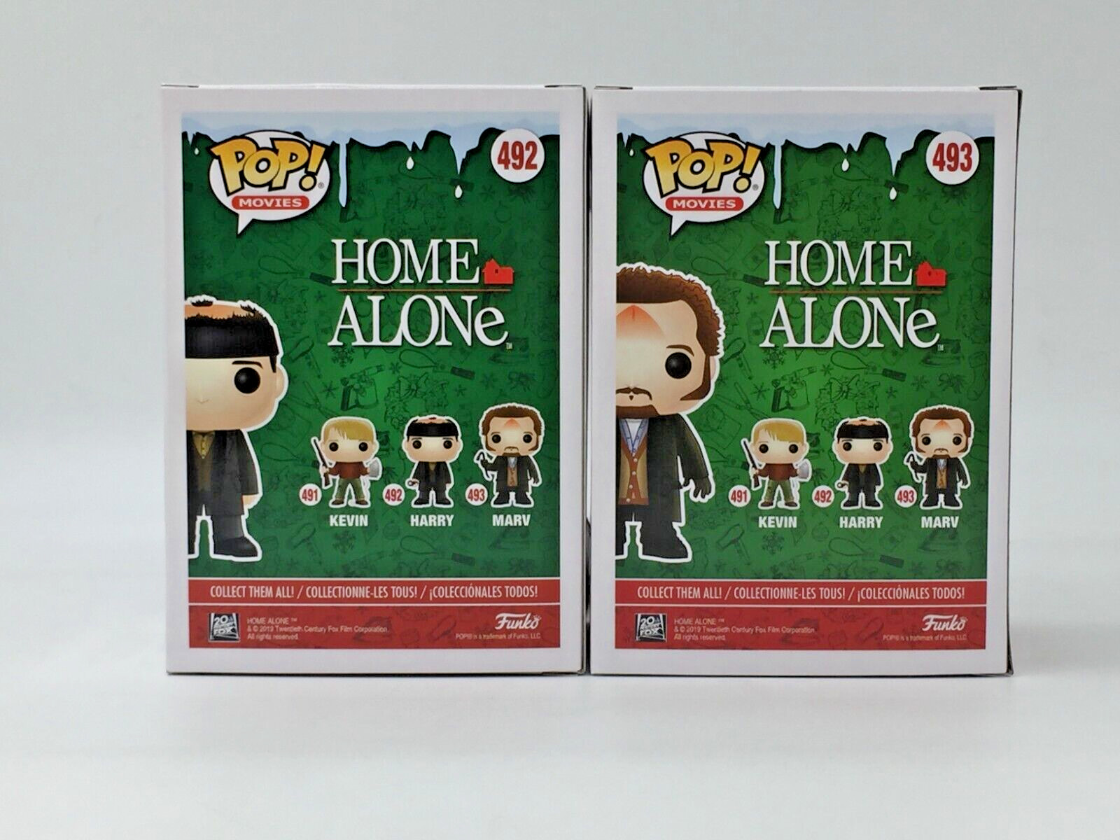 Funko POP! Movies Home Alone Harry #492 Marv #493 Set of 2 With Protectors