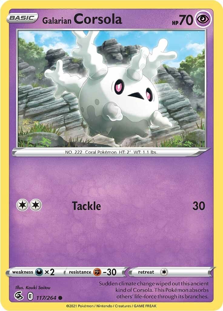 Pokemon Galarian Corsola 117/264 SWSH08: Fusion Strike