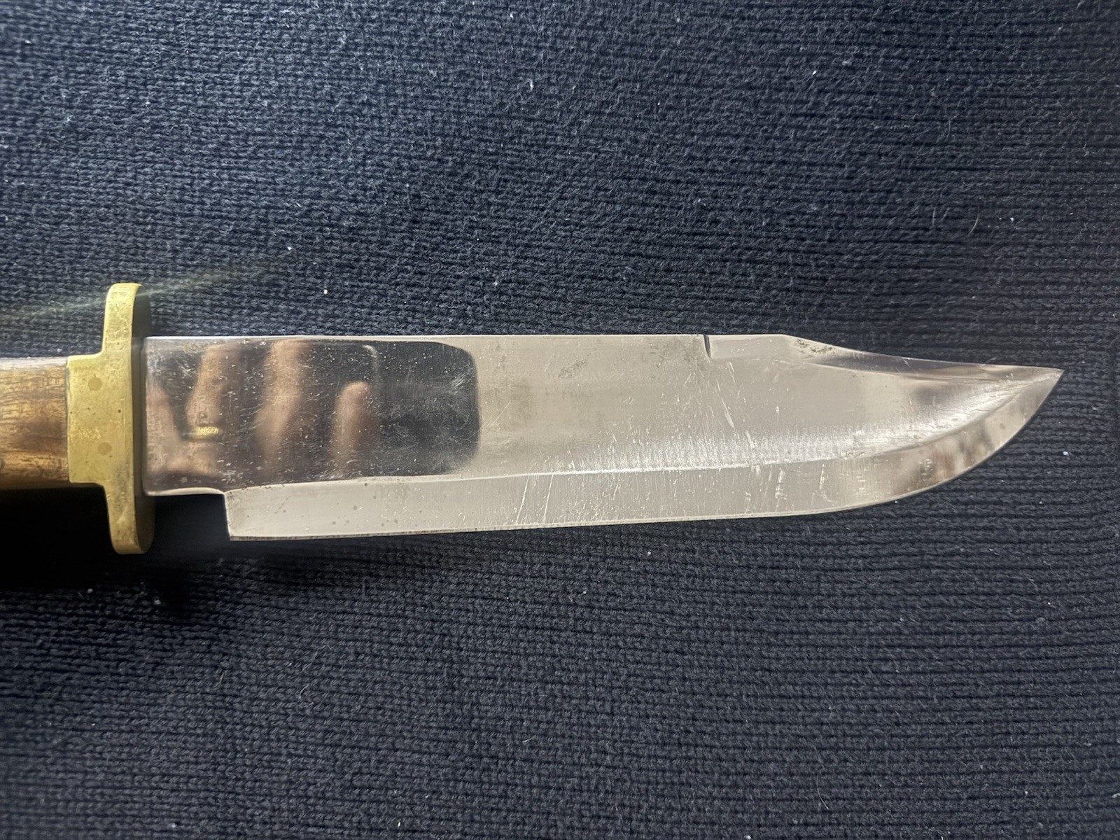Handmade Bowie Knife Stainless Steel Clip Point Wood Handle Full Tang Over 5in