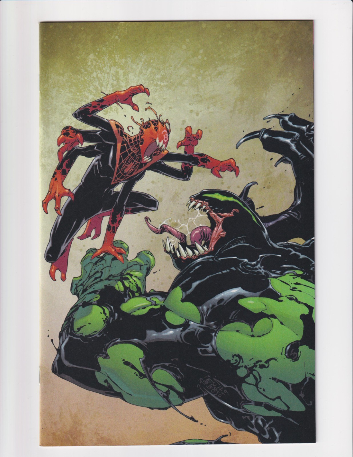 ABSOLUTE CARNAGE MILES MORALES #2 MARVEL 2019 NYCC CAMUNCOLI VIRGIN VARIANT
