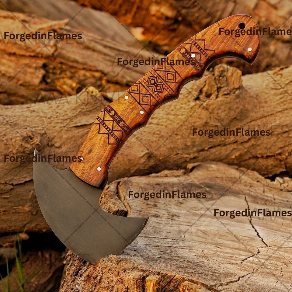 11″CUSTOM HANDMADE CARBON STEEL REPLICA WINKLER HUNTING/THROWING AXE W/SHEATH