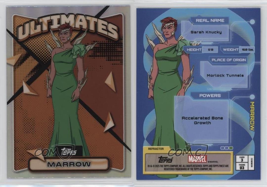 2025 Topps Finest X-Men ’97 Common Bronze Refractor Marrow #3 08k5