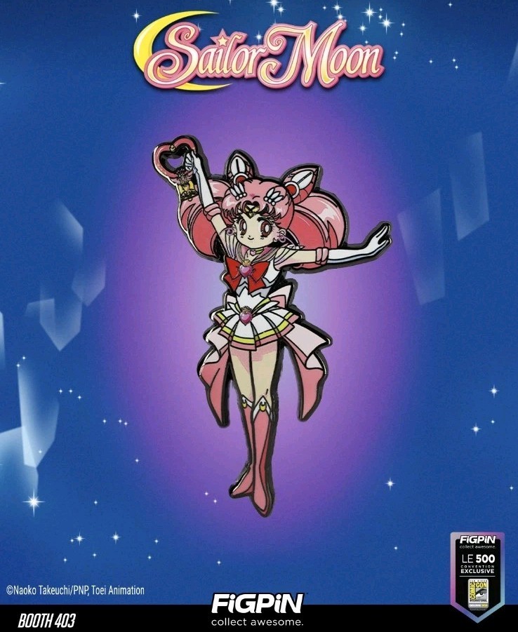 SDCC 2026 FiGPiN Pretty Guardian Super Sailor Chibi SAILOR MOON LE 500 PRESALE