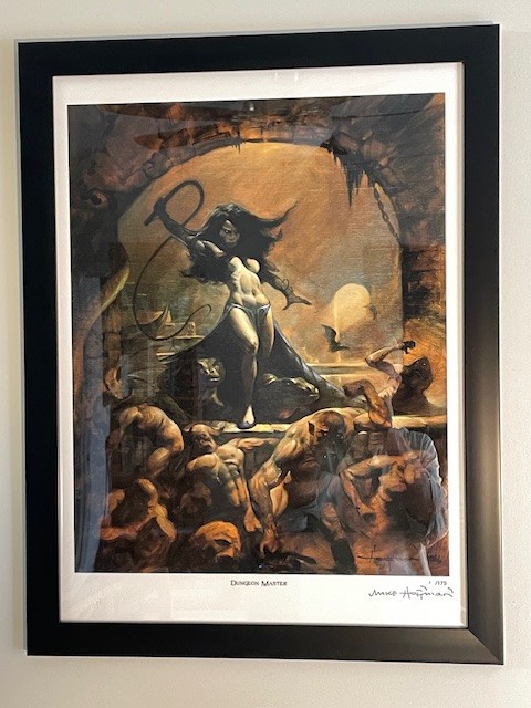 DUNGEON MASTER! Fine Art Print Limited Edition Signed & Framed! by Mike Hoffman!