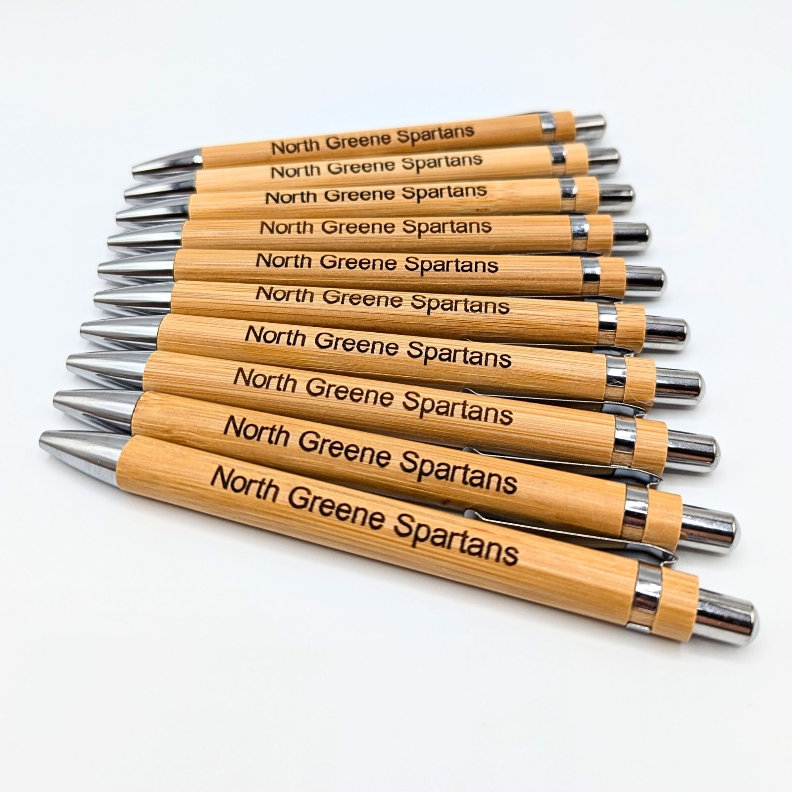 Custom Bamboo Pen Bulk Engraved Personalized Wood Business School Teacher Gift