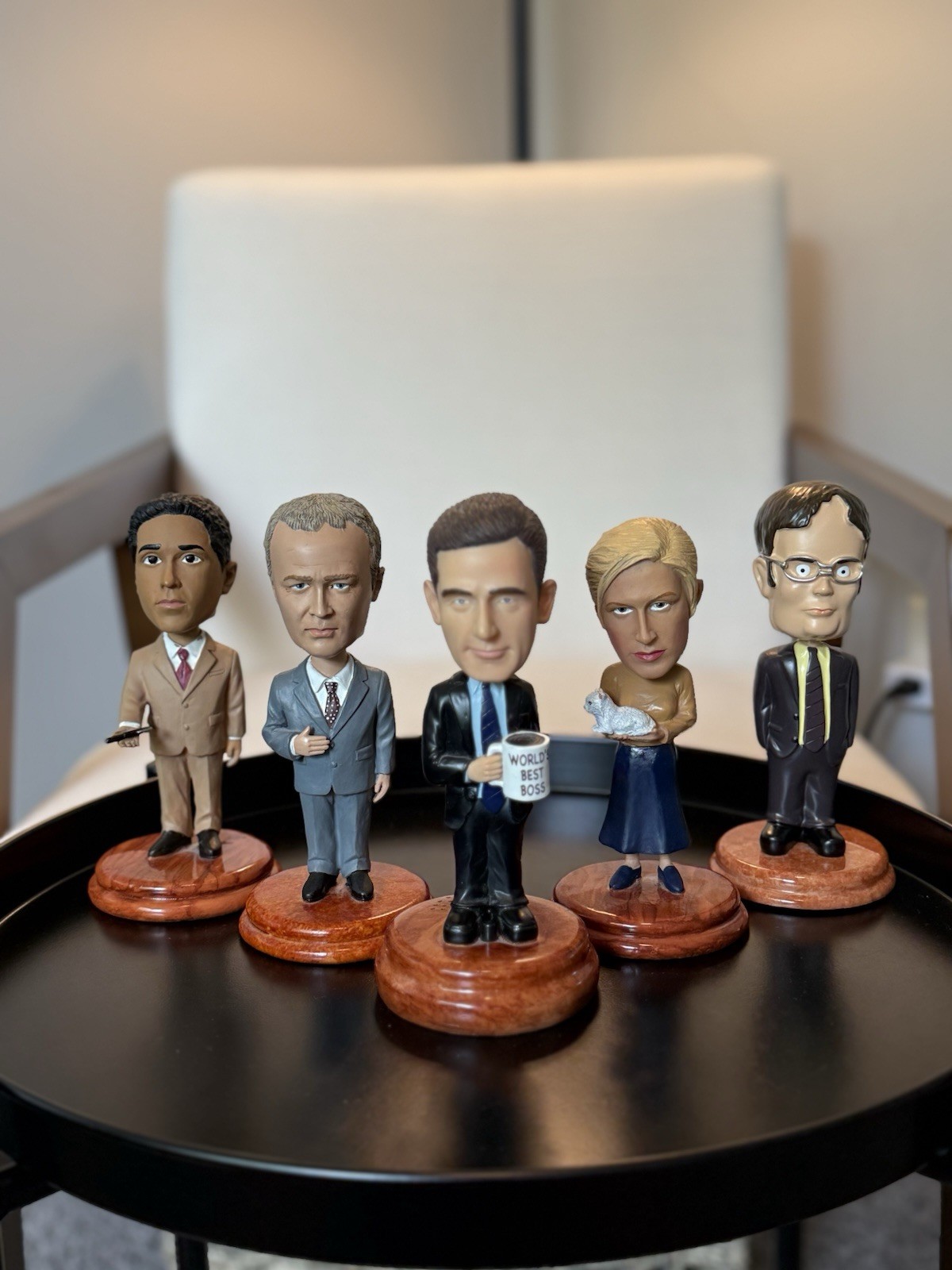The Office Bobbleheads Set of 5 Michael Scott (Talks) Angela Dwight Oscar More