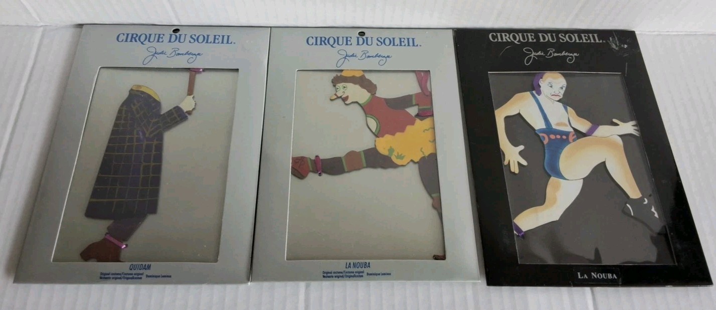 Vintage Cirque Du Soleil Ornaments Judie Bomberger Lot Of 3 Signed