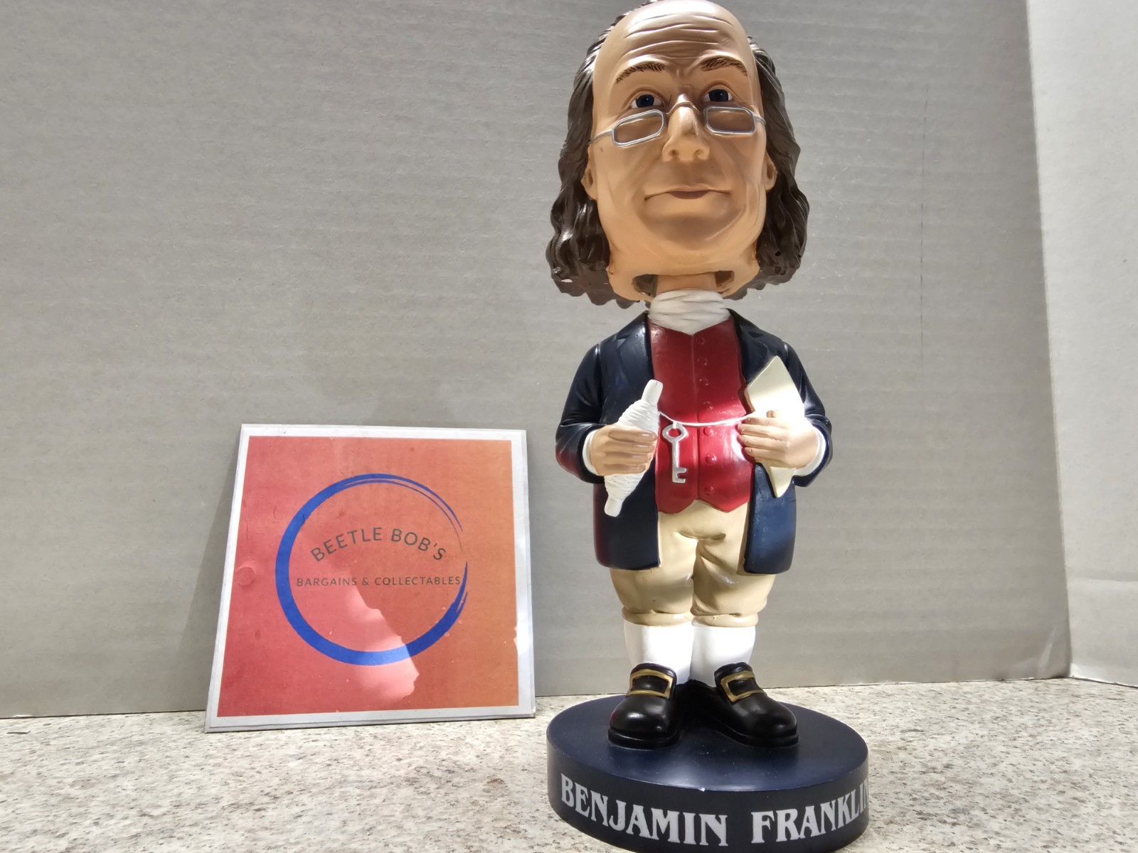 Benjamin Franklin 2005 Bosley Bobbers Bobblehead Loose