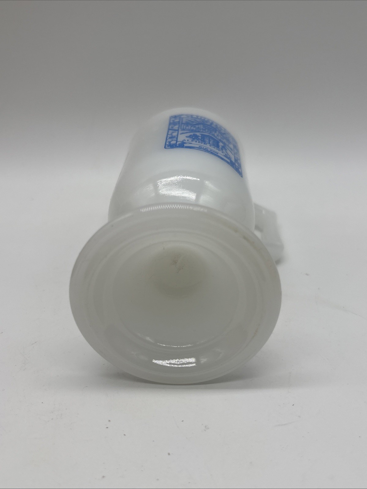 Alpine Coffee Alpine Village Inn Milk Glass Pedestal Mug 5 1/2″