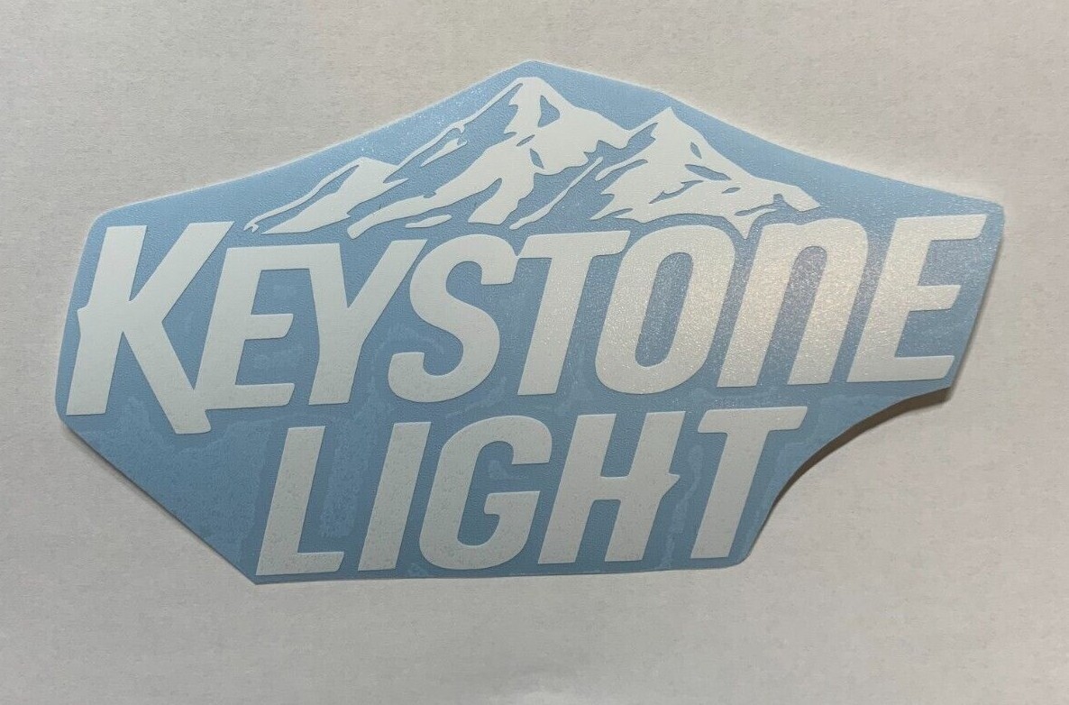 Keystone Light Beer Logo Die Cut Vinyl Decal High Quality Outdoor Sticker Boat