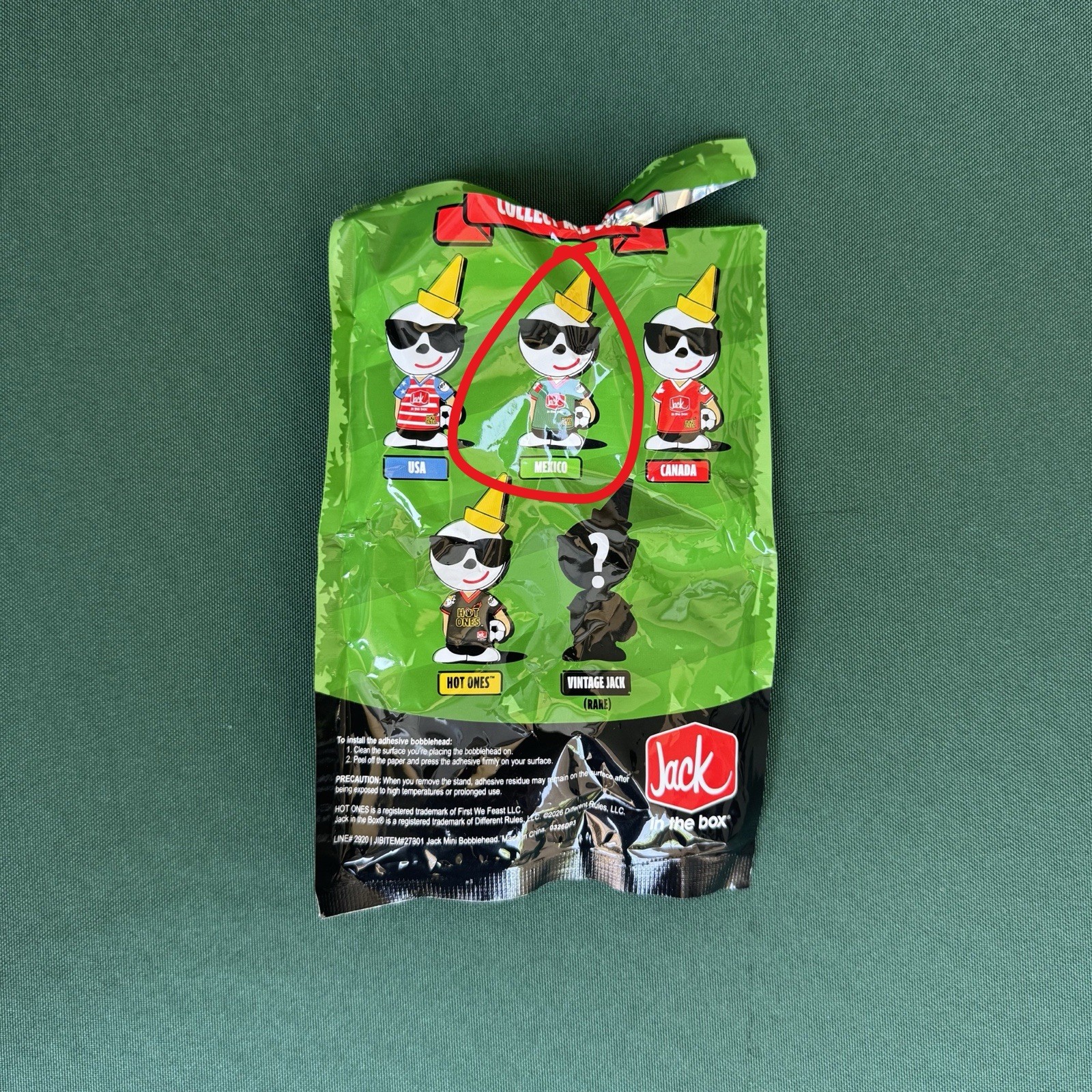 Jack In The Box 2026 World Cup – Hot Ones Bobblehead (Limited Edition) (Mexico)
