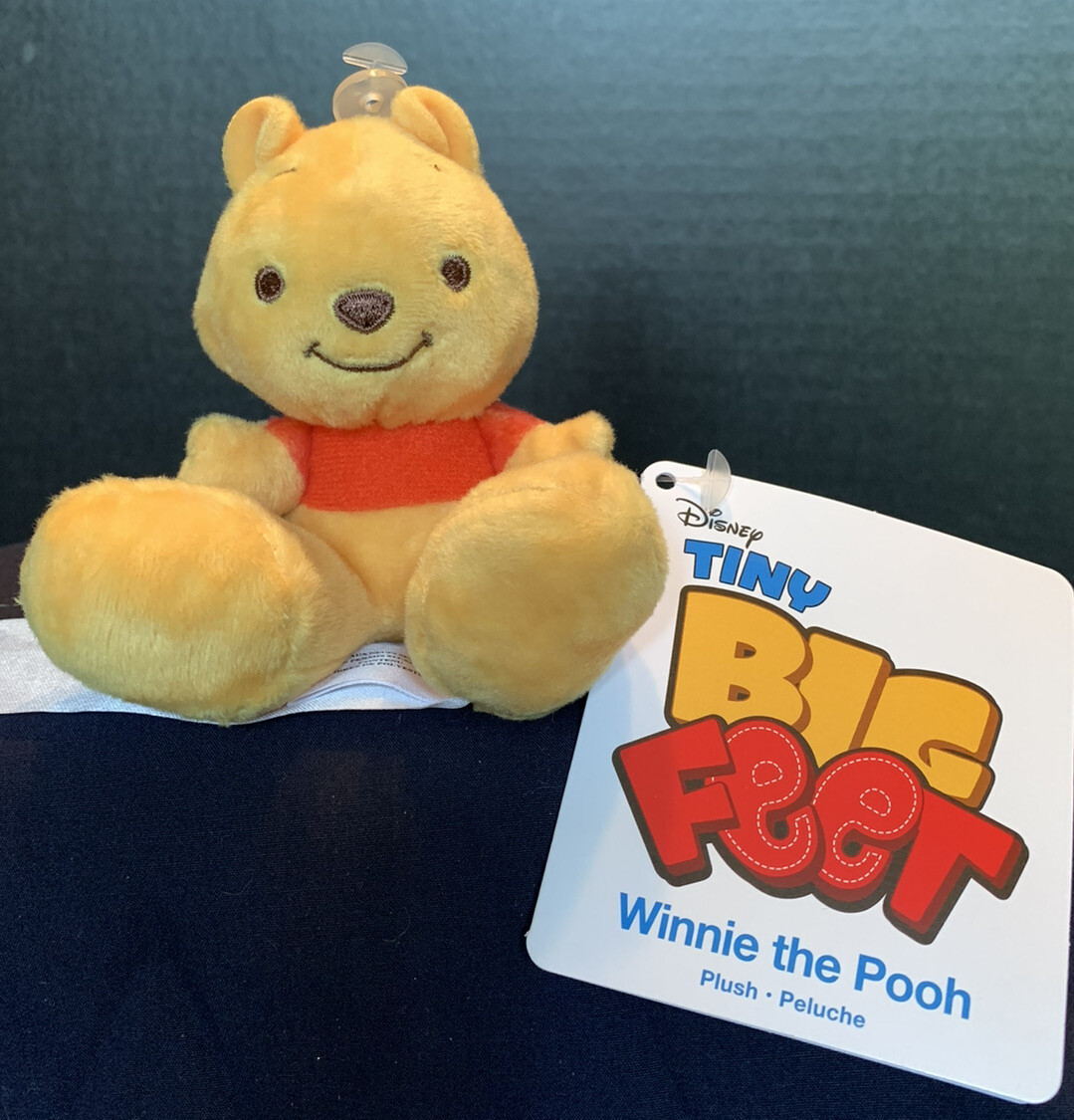 Disney Tiny Big Feet 4″ Winnie the Pooh Micro Plush – New