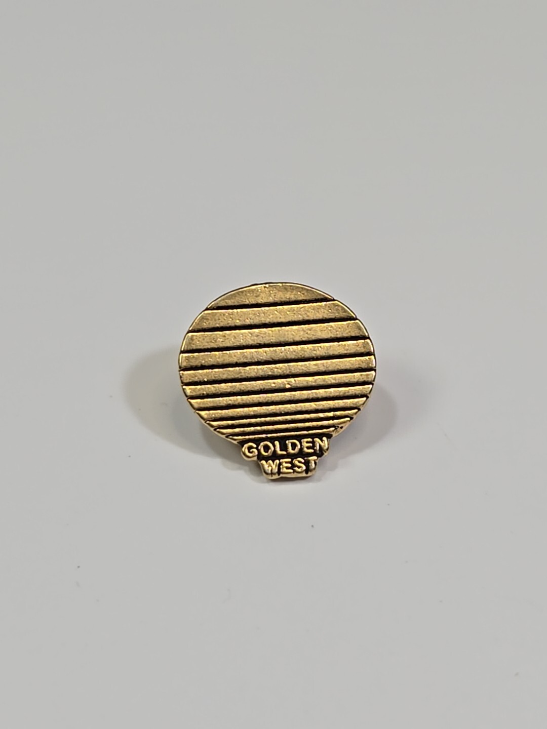 Golden West Logo Lapel Pin Gold Color Metal