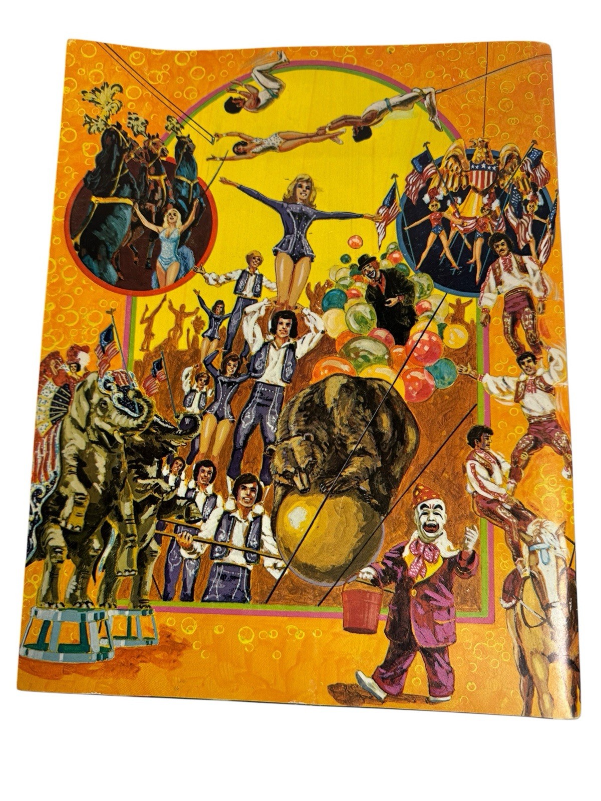 ‘76 Ringling Bros Barnum Bailey Circus 106th Souvenir Program w/ Fold-Out Poster