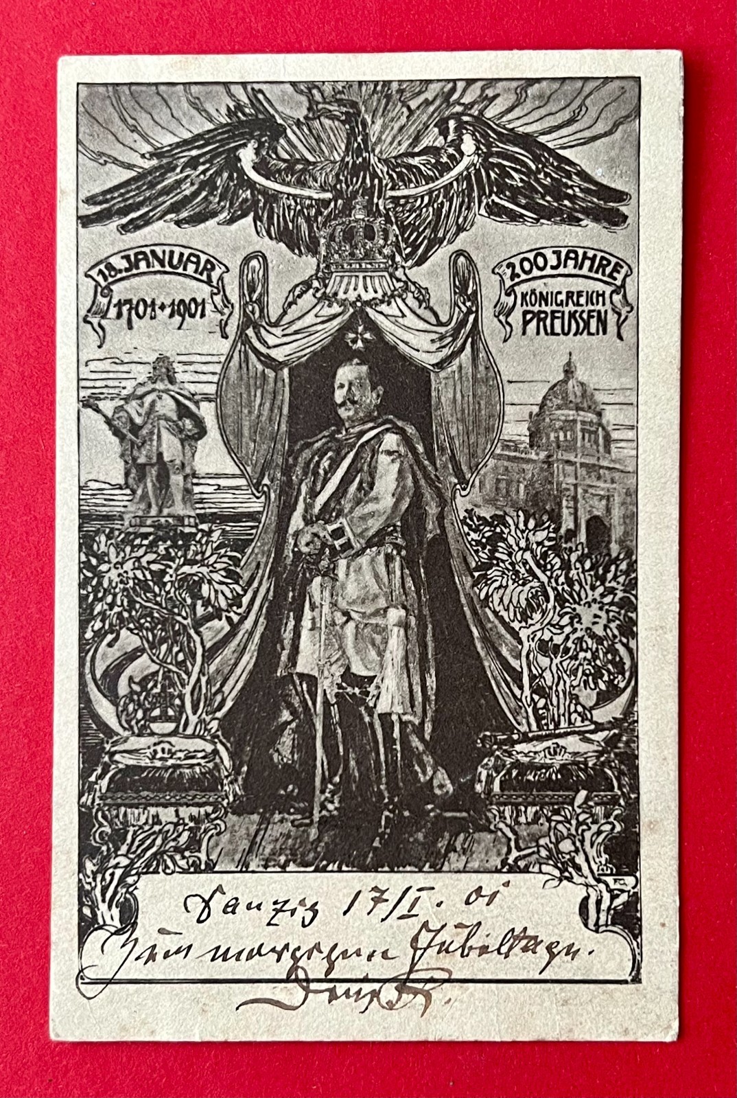 Occasion Postcard Nobility & Monarchy 1901 200th Anniversary Jubilee of the Kingdom (163180