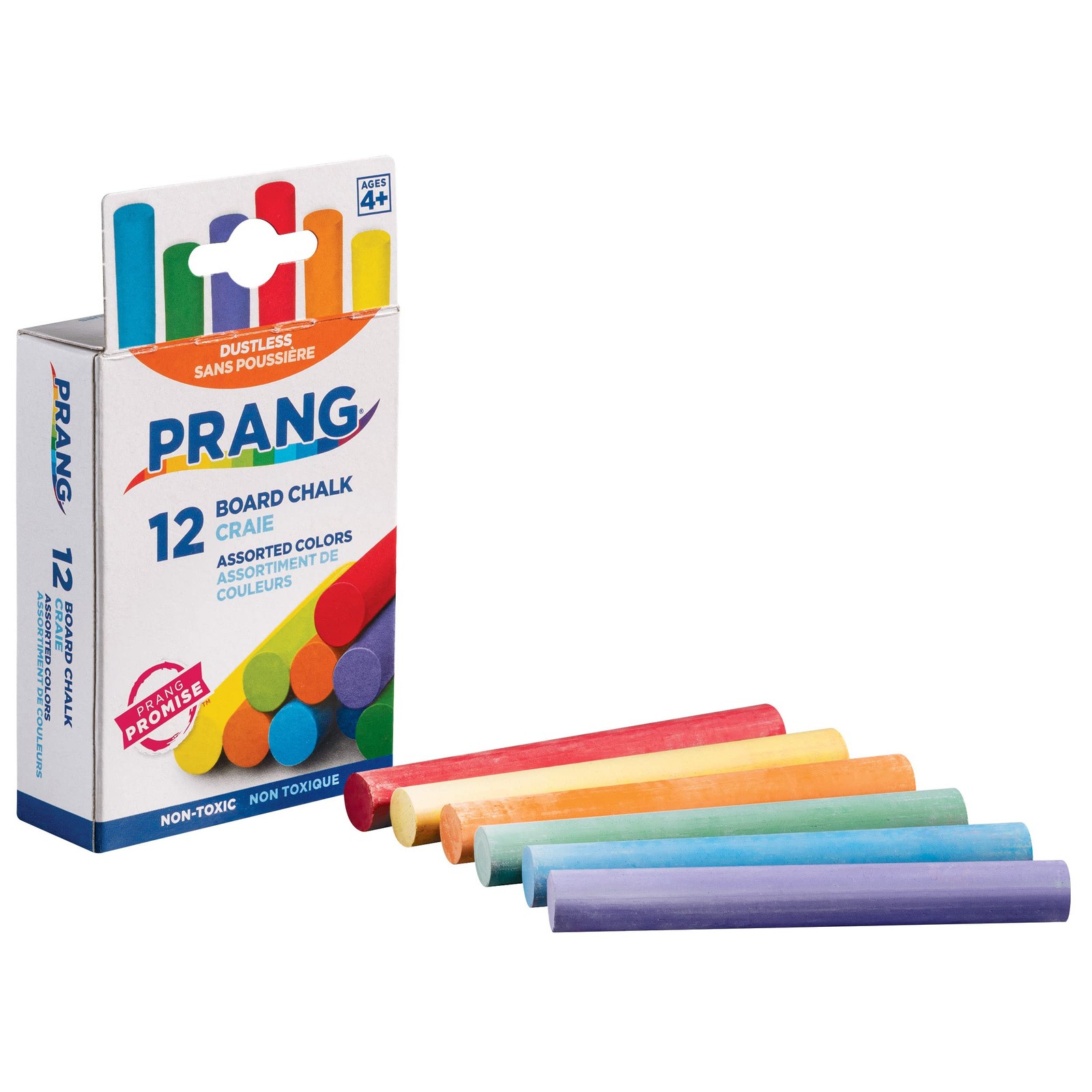 Prang Board Chalk Assorted Colors 12 Count
