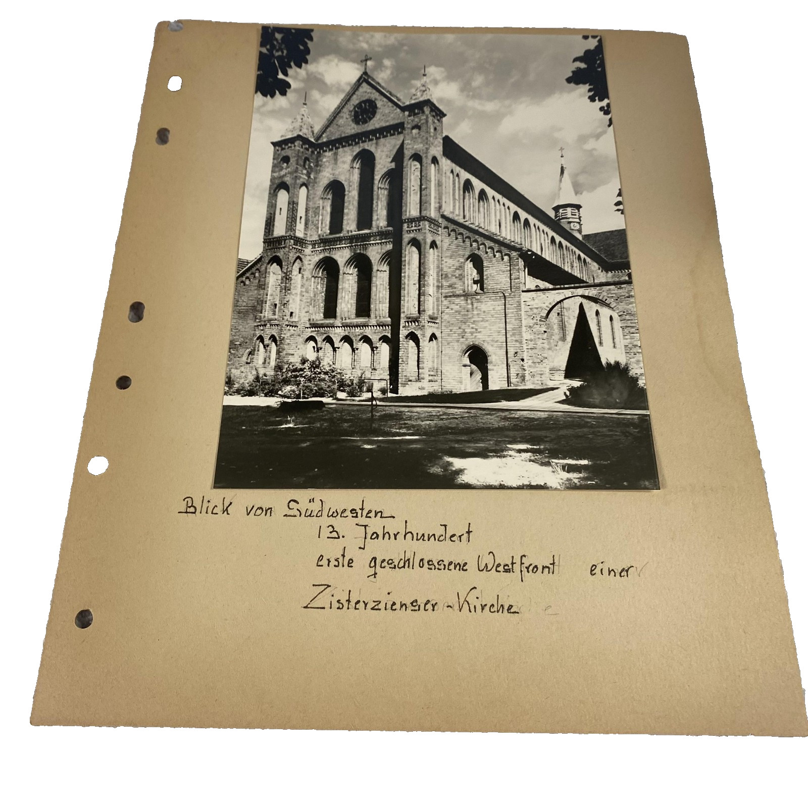 Vintage German Architecture Photo Scrapbook Pages Cistercian Church Views Arches