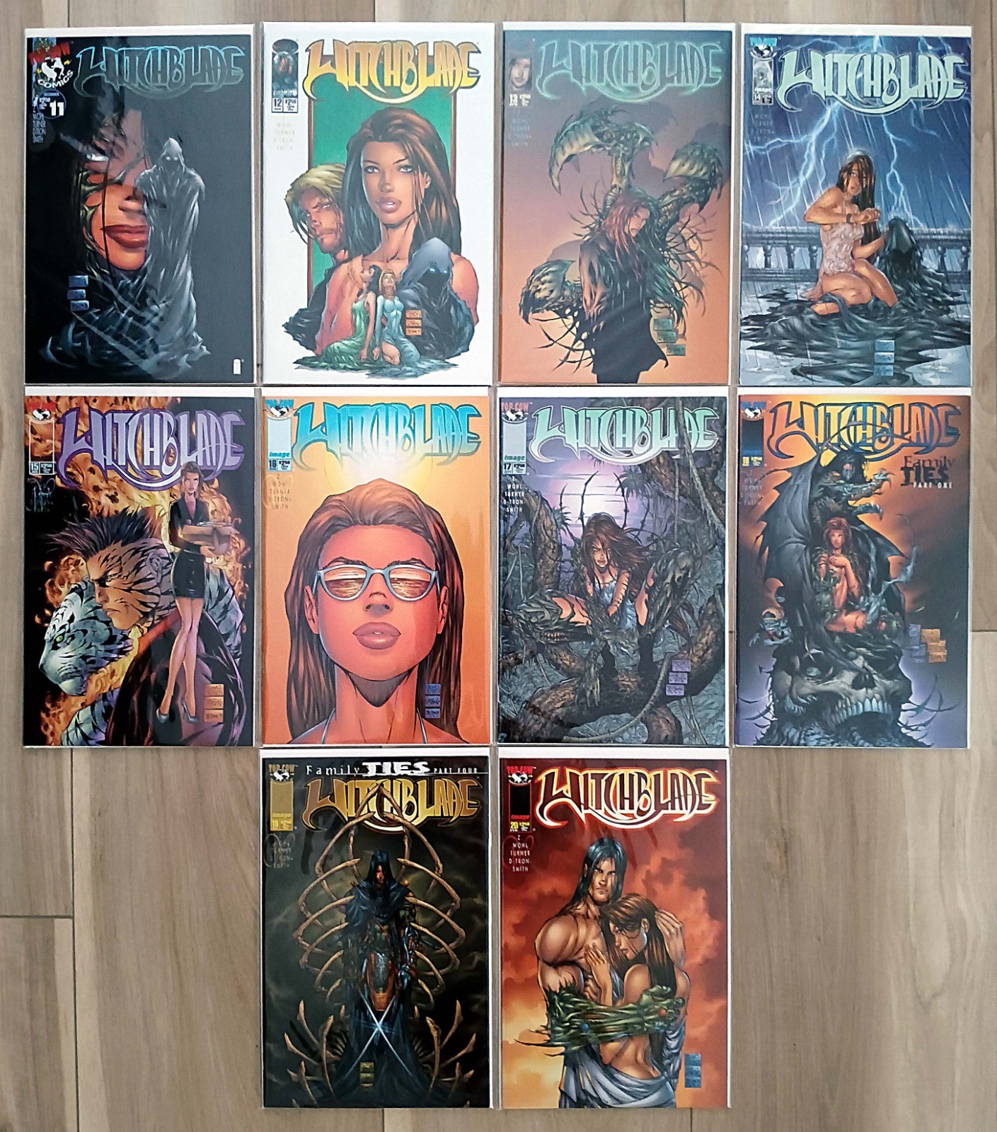 WITCHBLADE #11-20 FULL RUN TOP COW