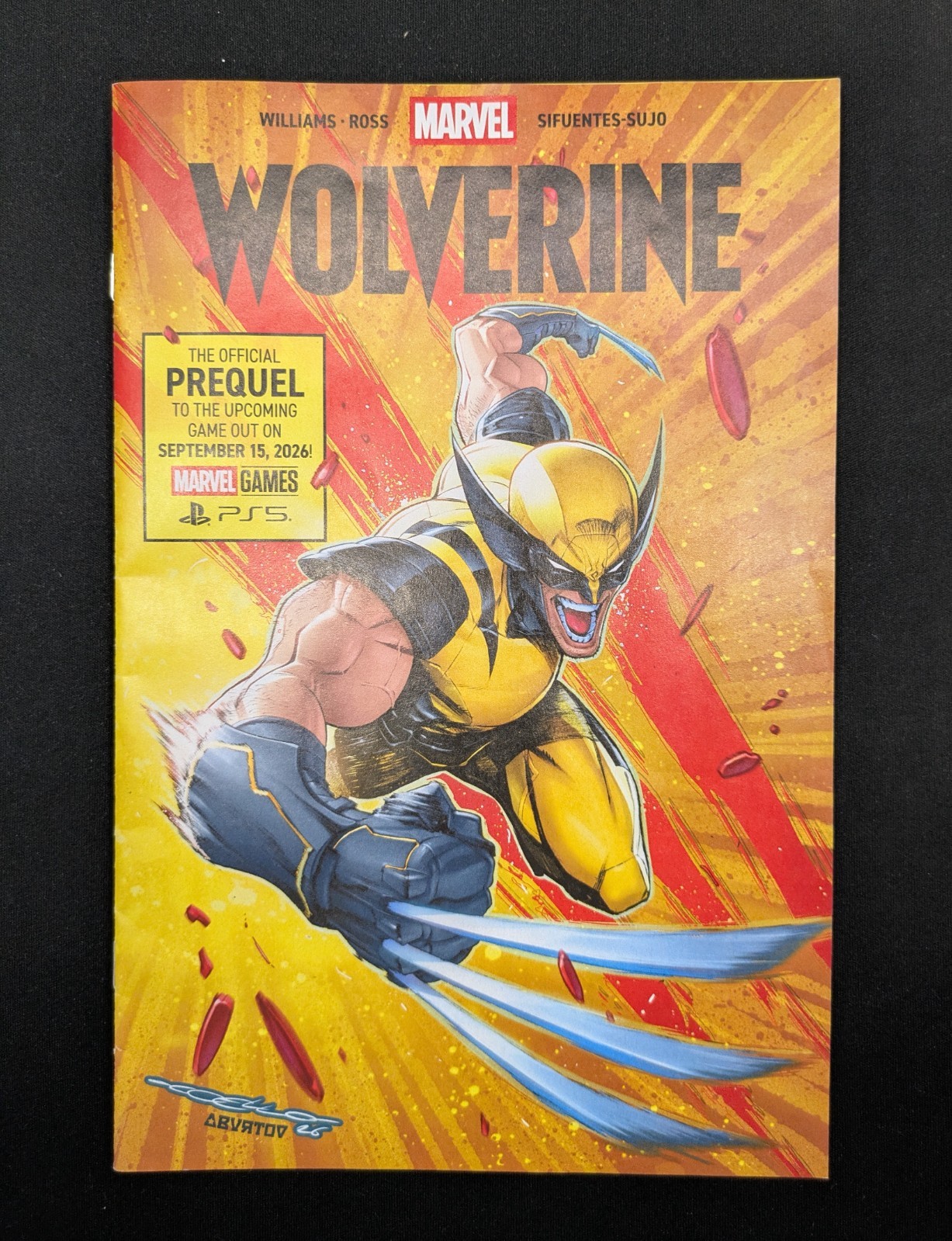 SDCC 2026 Comic Con Marvel Exclusive PS5 Wolverine Claws and Prequel Comic Book