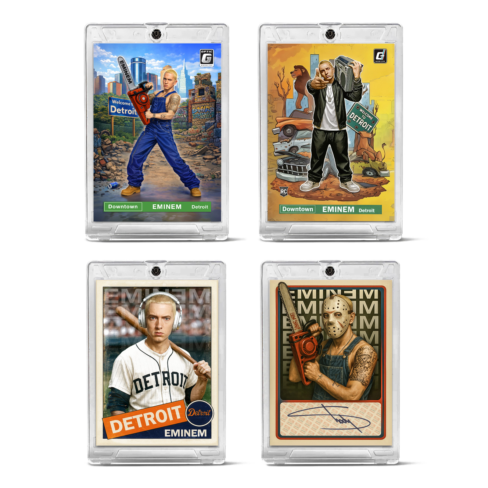 Eminem Slim Shady Marshall Mathers Trading Card Set Of 4