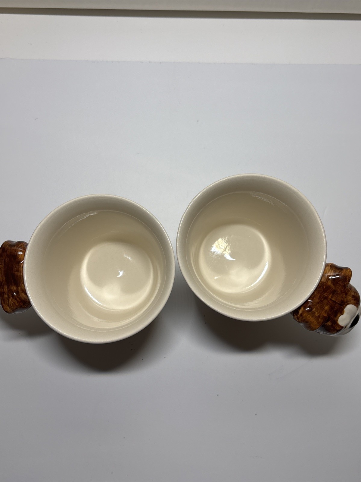 Mug Cup Coffee Tea Ceramic Porcelain Bulldog 3D Figurine Collectible Gift Set 2