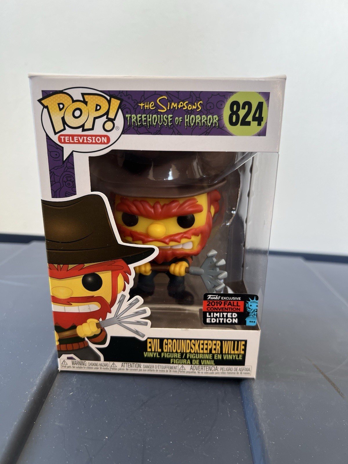 Funko Pop! The Simpsons 824 Evil Groundskeeper Willie 2019 NYCC Shared Exclusive