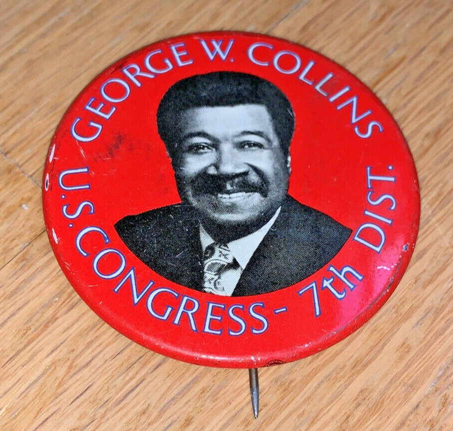 Vintage ILLINOIS CONGRESSMAN GEORGE COLLINS for Congress – KILLED IN PLANE CRASH