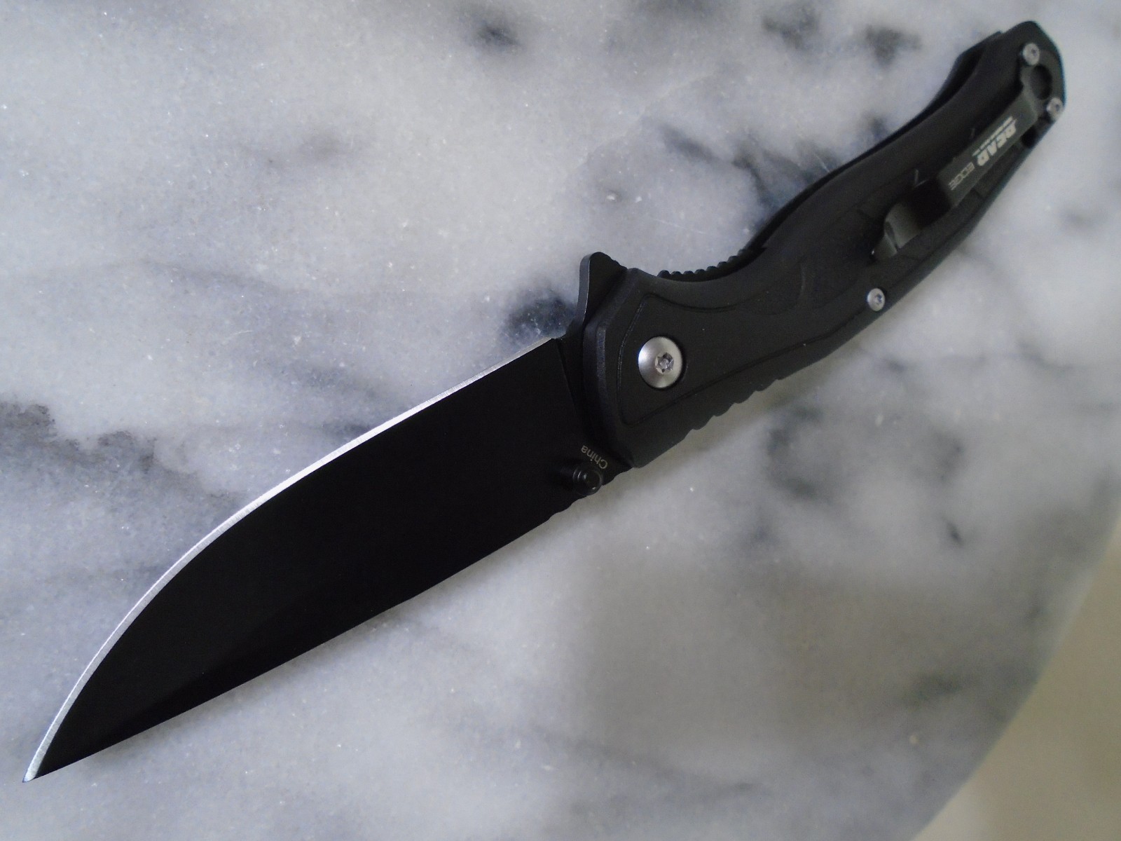 Bear Edge Brisk Assisted Open Blackout Pocket Knife Folder 440 Stainless 541 New