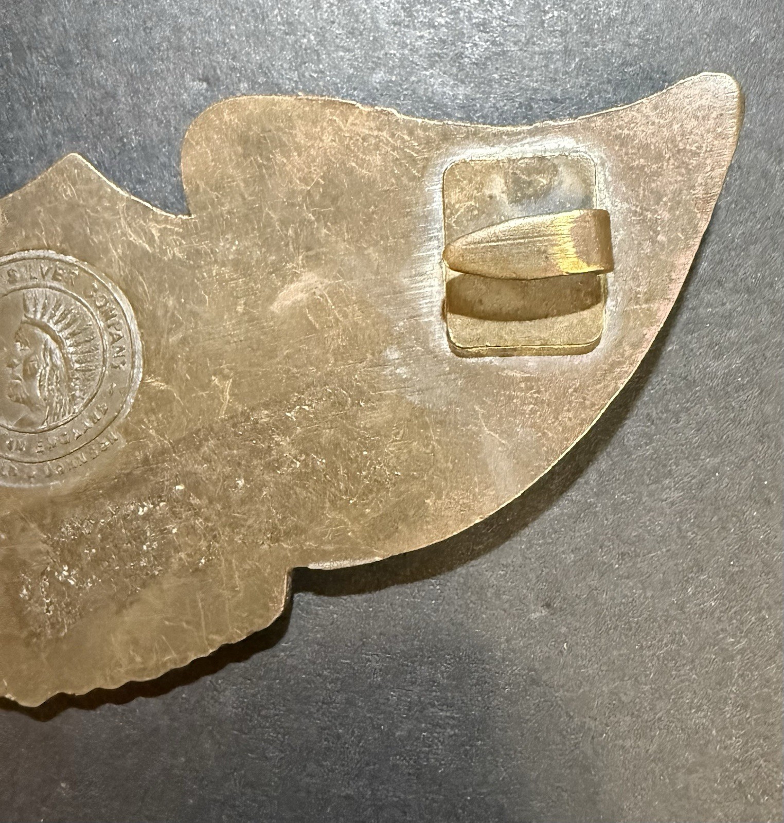 Harley Davidson Montauk Belt Buckle England Biker Brass Winged Bar Shield