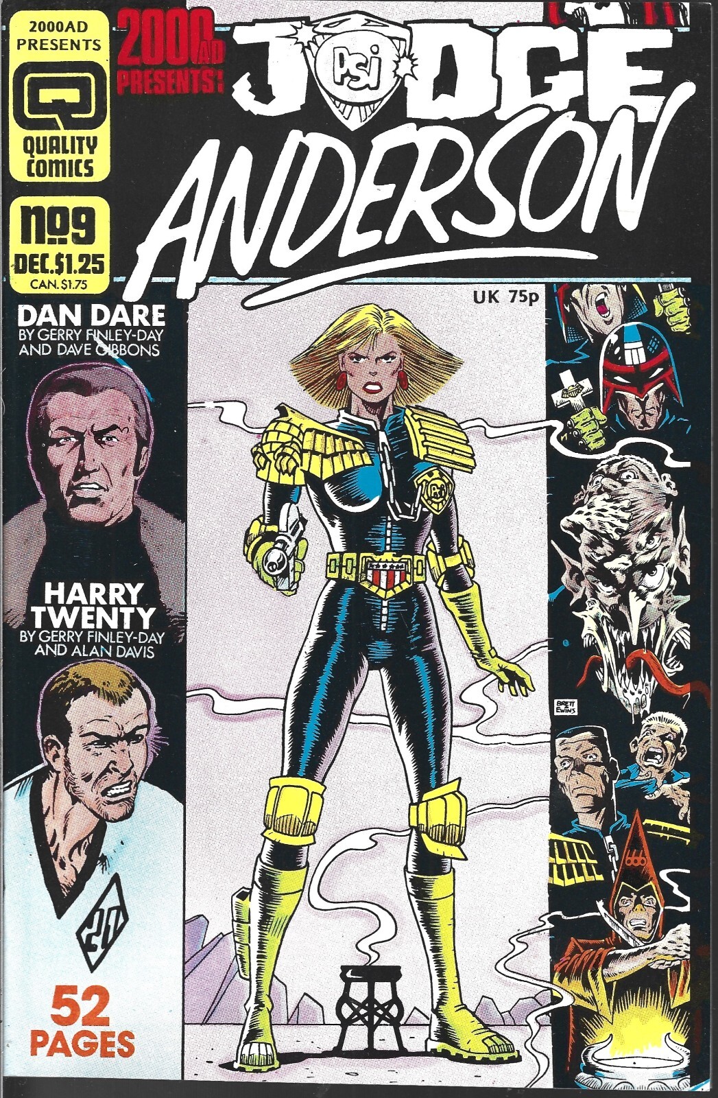 2000 AD PRESENTS #9 JUDGE ANDERSON (VF) COPPER AGE QUALITY COMIC