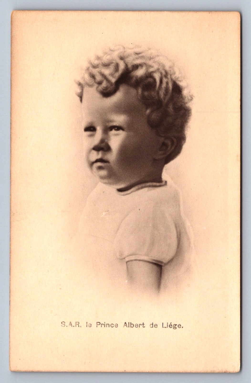 Postcard Prince Albert of Liège Future King Albert II Belgium Royal Child S050