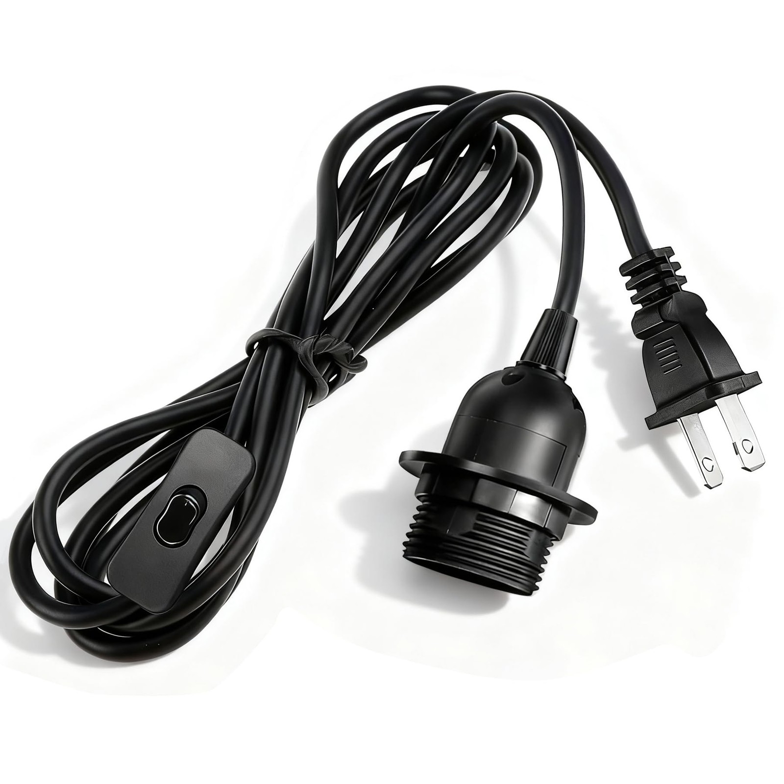 Zarnicy Plug in Hanging Light Cord Kit 16Ft Pendant Lamp Kit, 1 16FT, Black