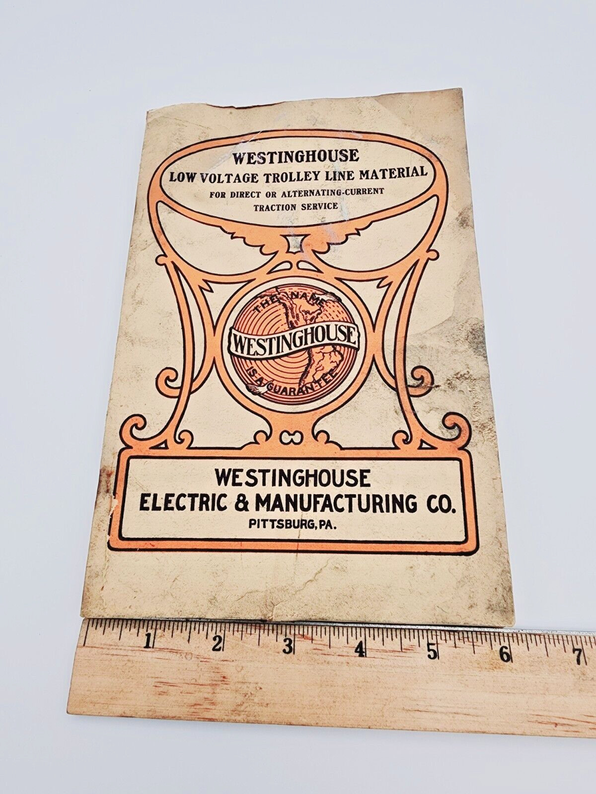 1907 Westinghouse Electric & MFG Co. Low Voltage Trolley Line Material Booklet