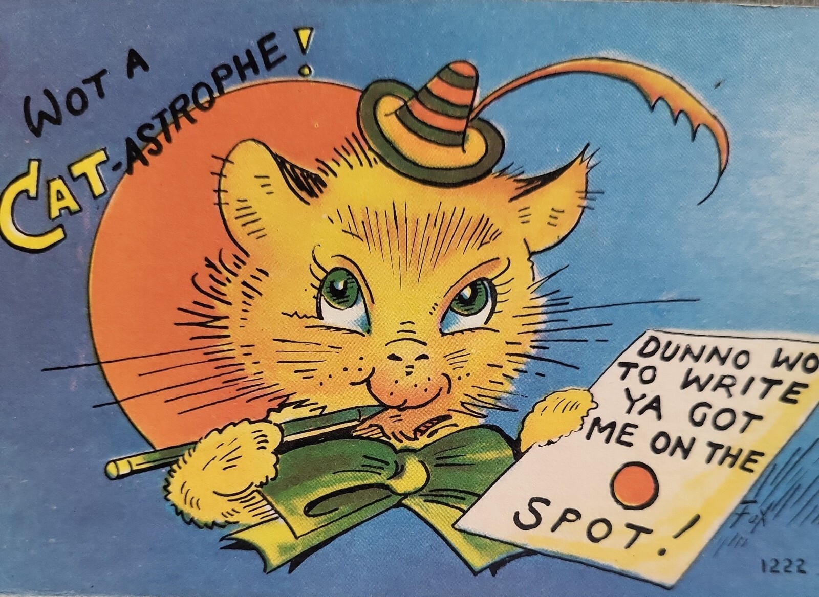 VTG POSTCARD Linen Era Comedy Satire Funny Colourpicture Publications MASS USA