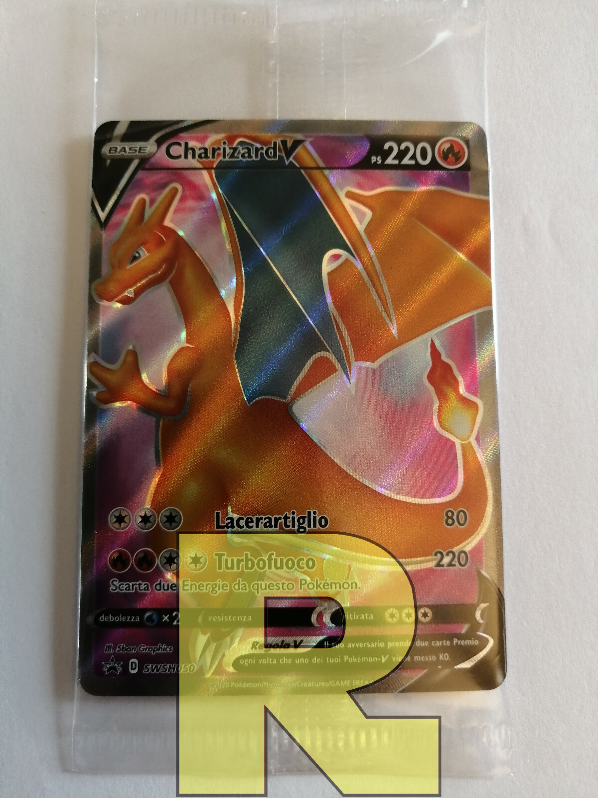 Charizard V Promo SWSH050 Rare Full Art Pokemon Italian SEALED