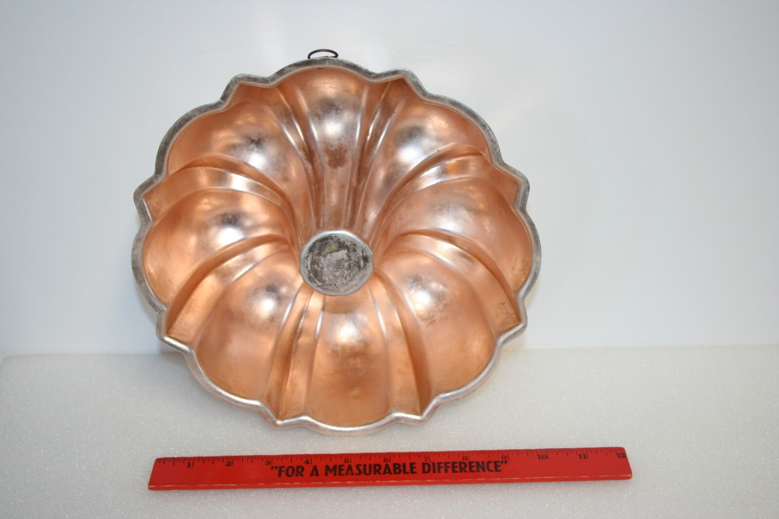 Jello Mold Baking Pan Copper Rose Gold Pink Tone Kitchen Decor Hanger Loop Lot 3
