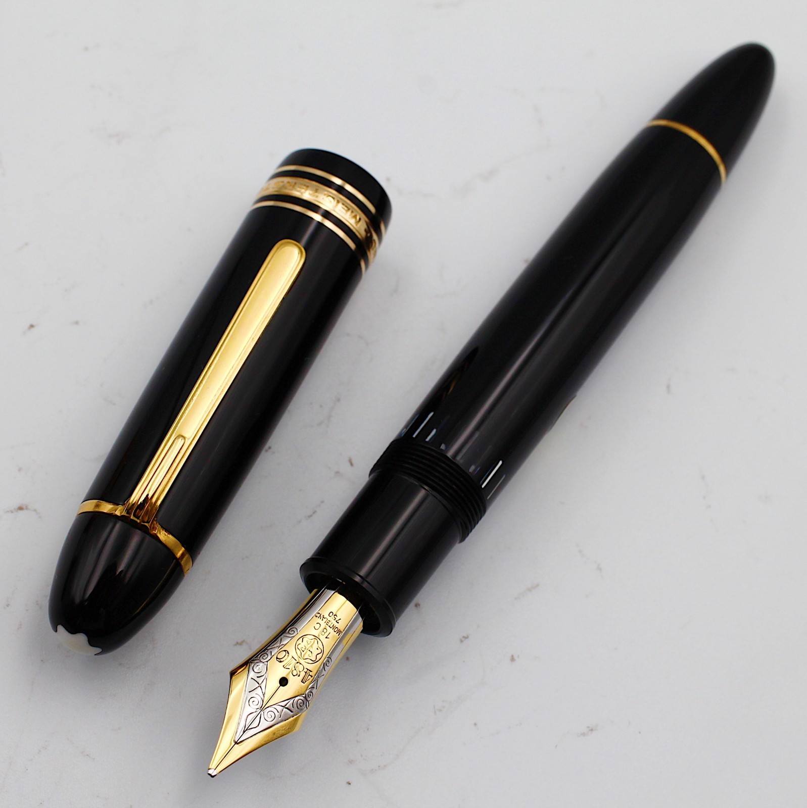 [Mint] Montblanc Meisterstuck 149 18C750 Fountain Pen B Nib 1970s w/box