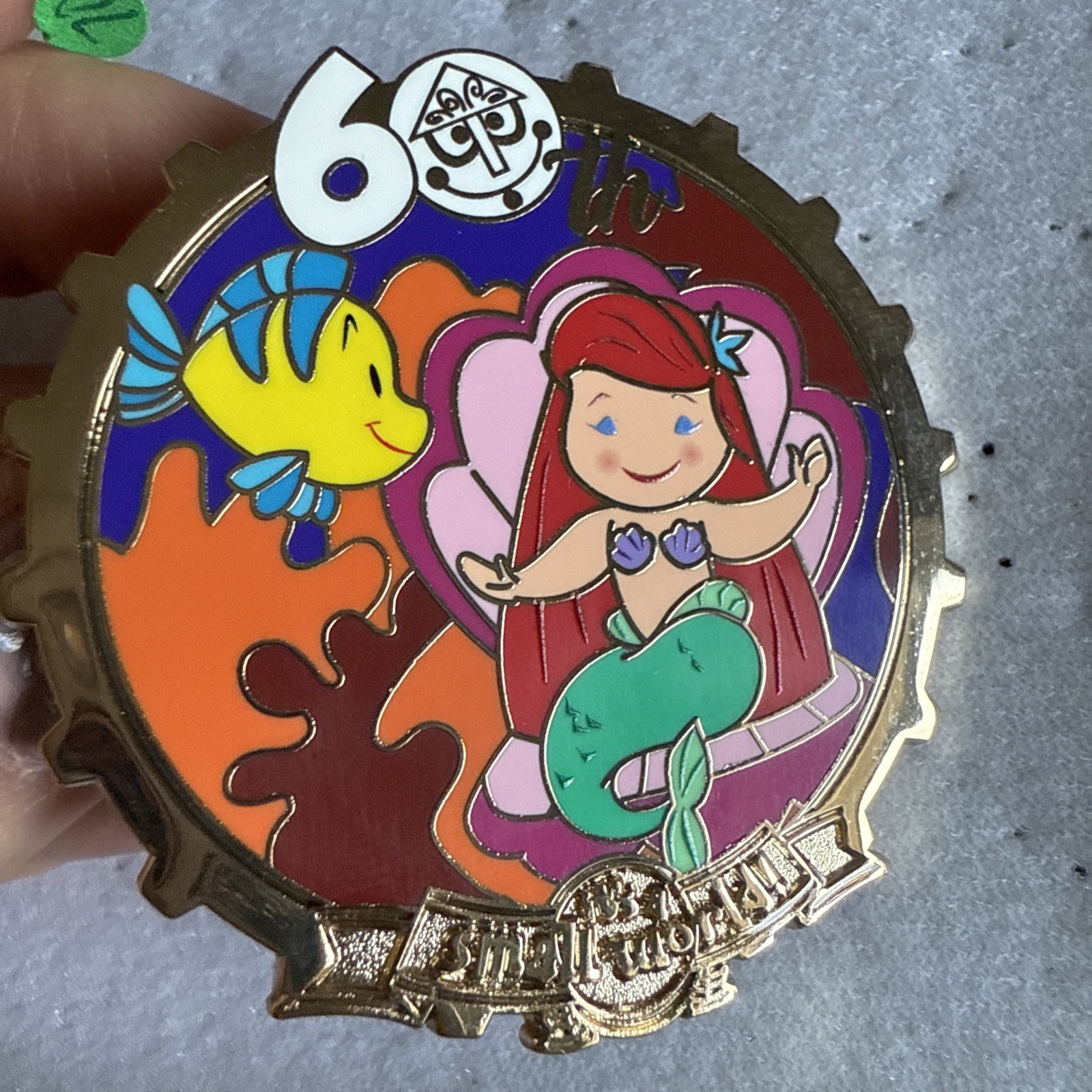 Disney D23 It’s a Small World 60th Anniversary Mystery Little Mermaid Ariel Pin