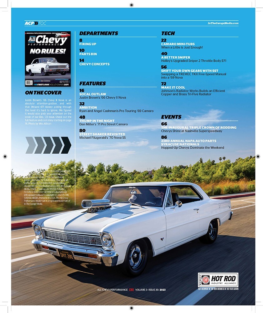 All Chevy Performance Magazine No Rules Issue #36 December 2023 – New