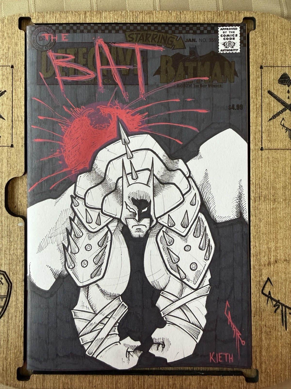 DETECTIVE COMICS #359 FACSIMILE / Absolute Batman Sketch Sam Kieth Maxx Homage