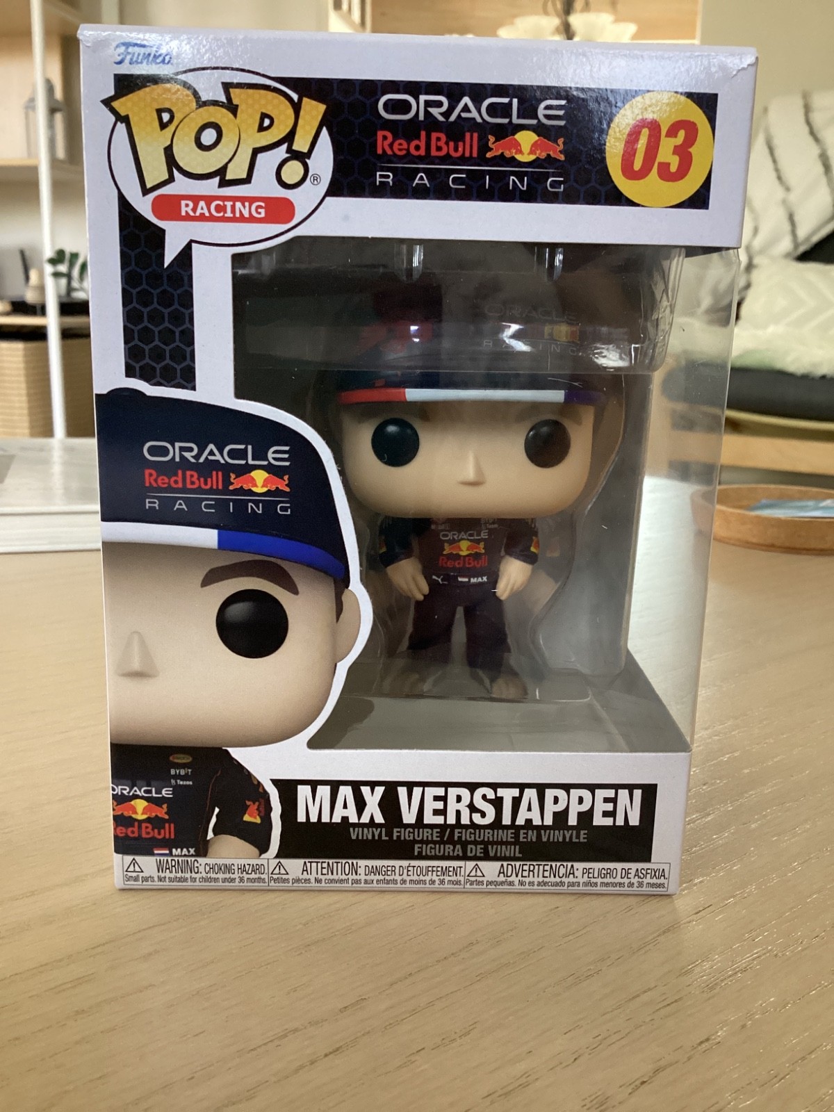 Funko Pop! Vinyl: Oracle Red Bull Racing – Max Verstappen #3, New