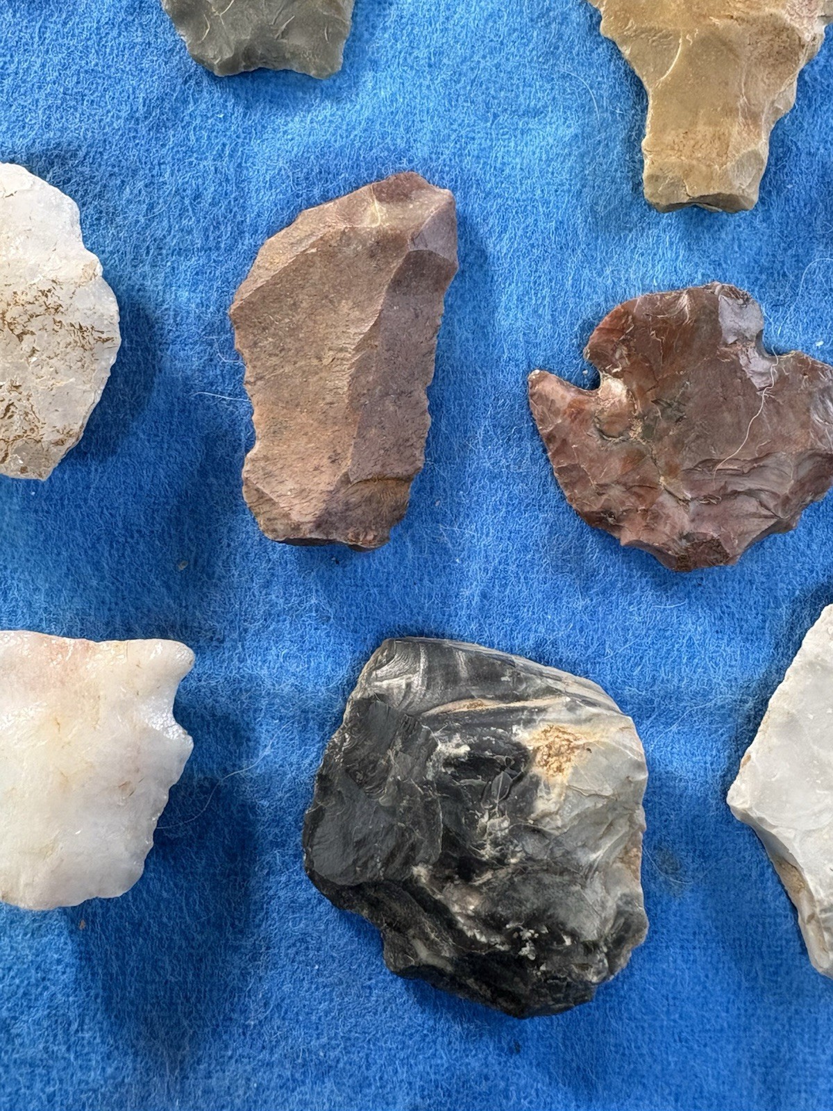 GUARANTEED Authentic Ancient Indian Arrowheads Artifacts & Materials Lot 1F