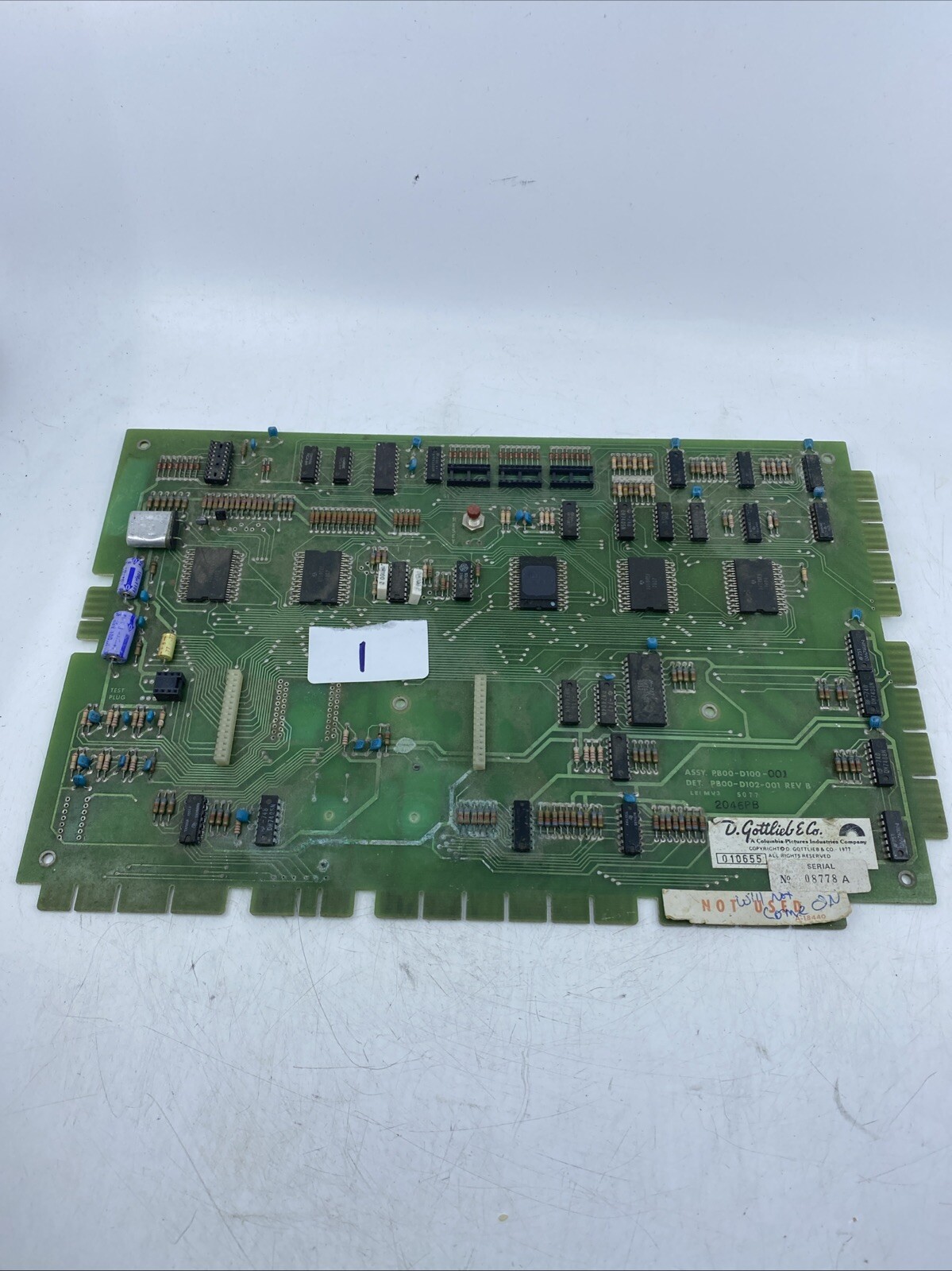 D. Gottlieb & Co. CPU PCB BOARD FOR PINBALL MACHINE PB00-D103-001