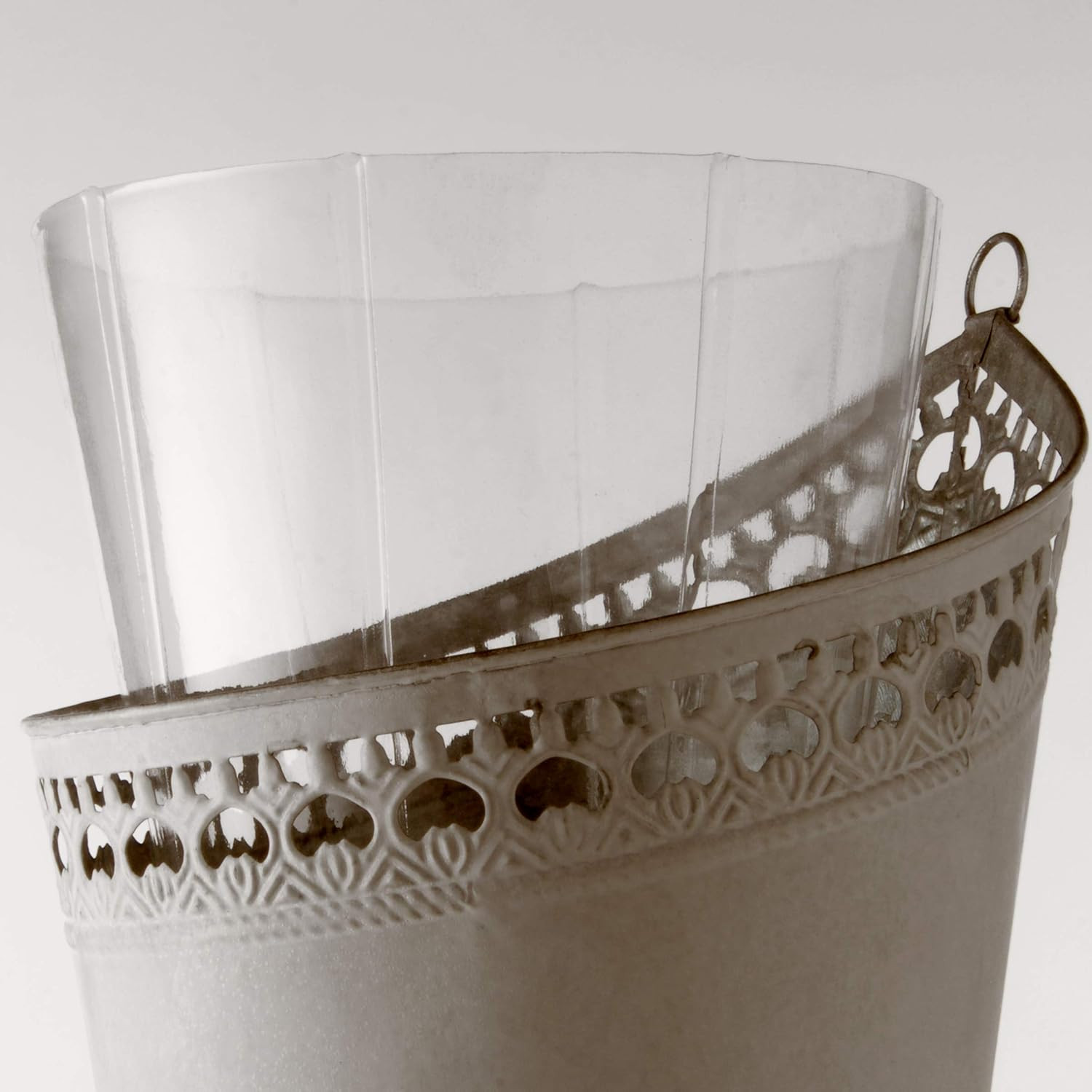 Wall Planter Décor | Includes Hanging Loops | 3-Piece Assorted Tin Pot Set