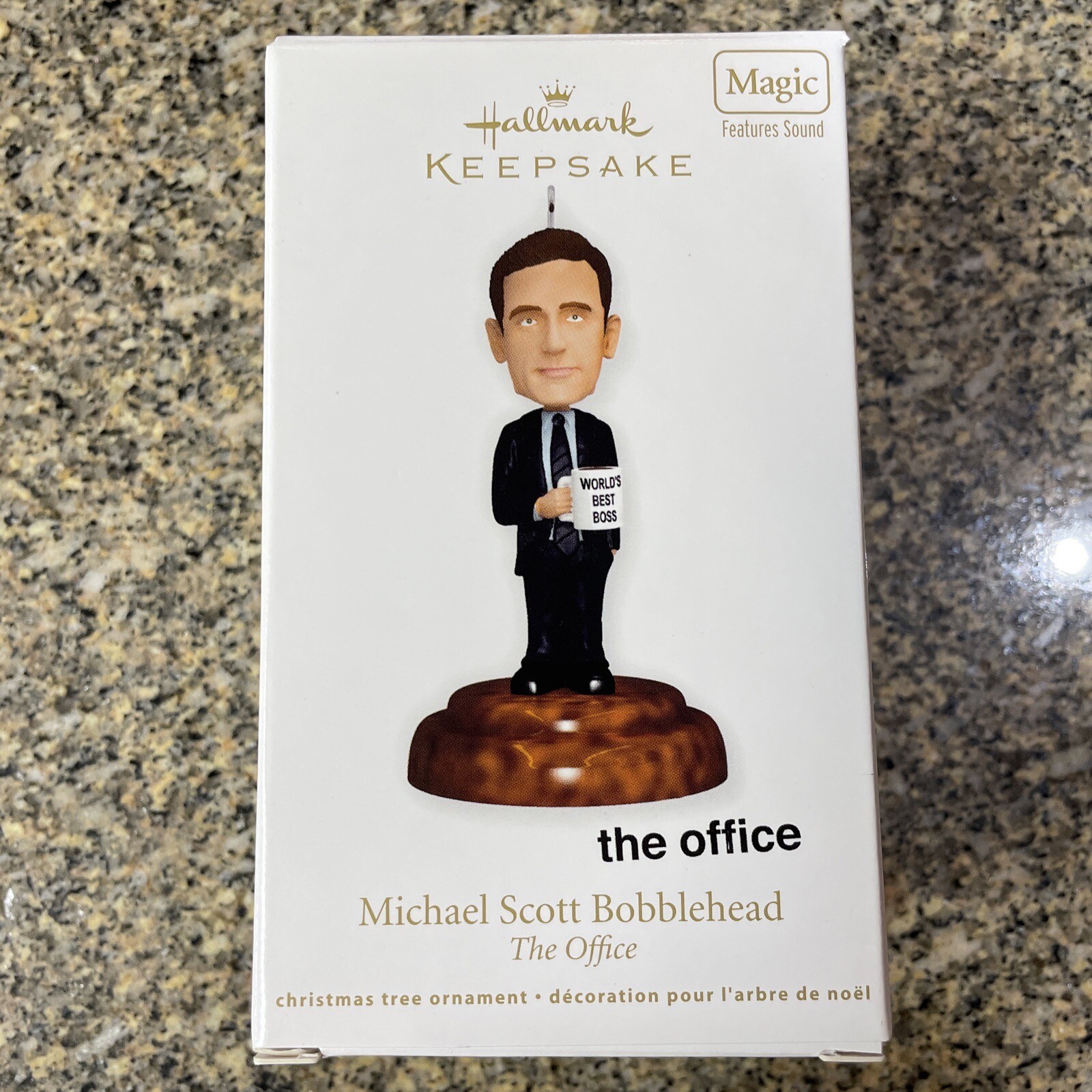 2011 Hallmark Ornament Michael Scott Bobblehead W/Sound The Office NEW