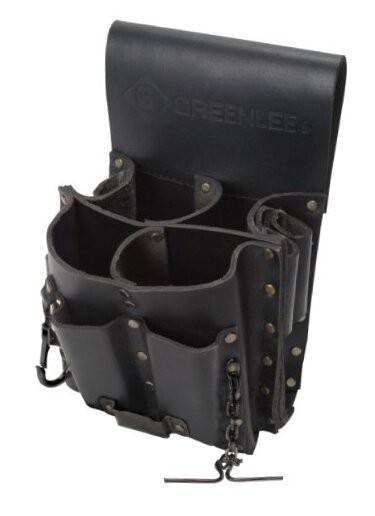 0258-11 Tool Pouch, Leather, 8 Pocket