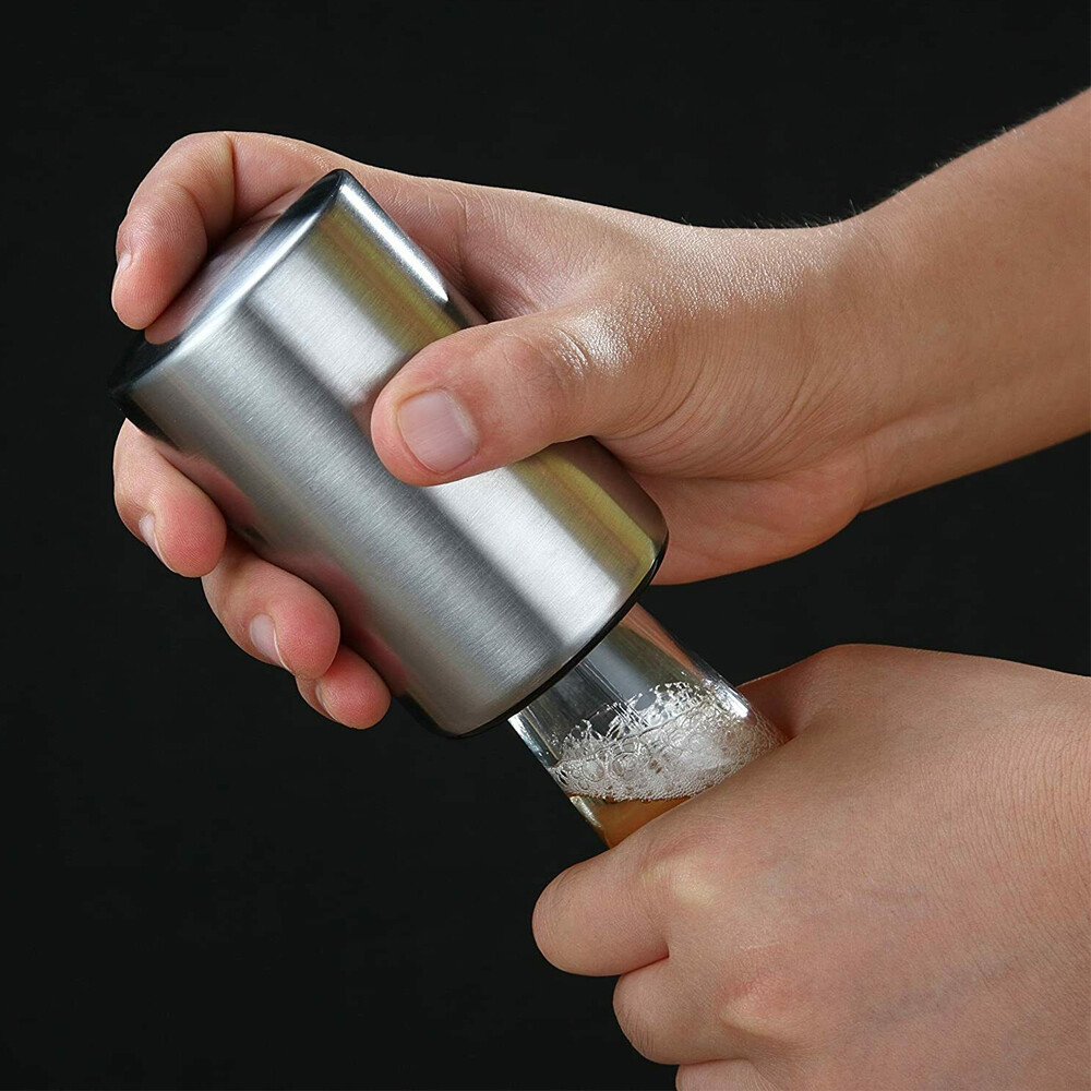 Automatic Beer Soda Bottle Opener Stainless Steel Magnetic Bottle Cap Opener