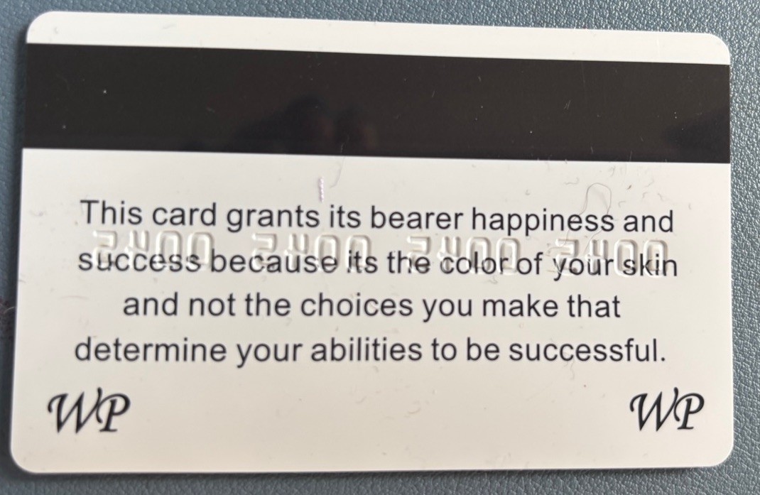 I’m Privileged Card Novelty Plastic Credit Card Joke Funny Card Trump